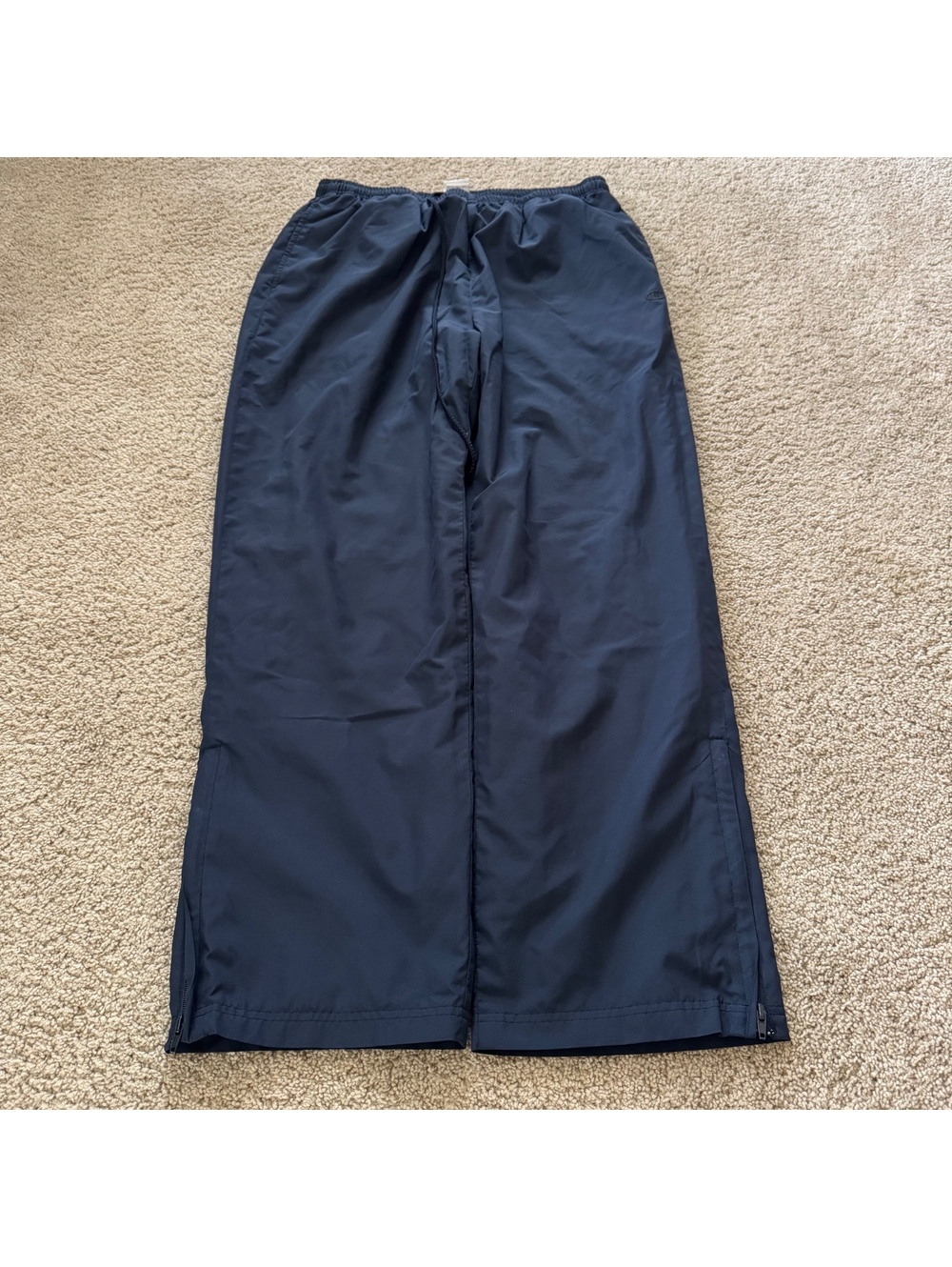 Champion Authentic Men's Sweatpants Wide Leg Stretch Fleece Logo Size XL Blue